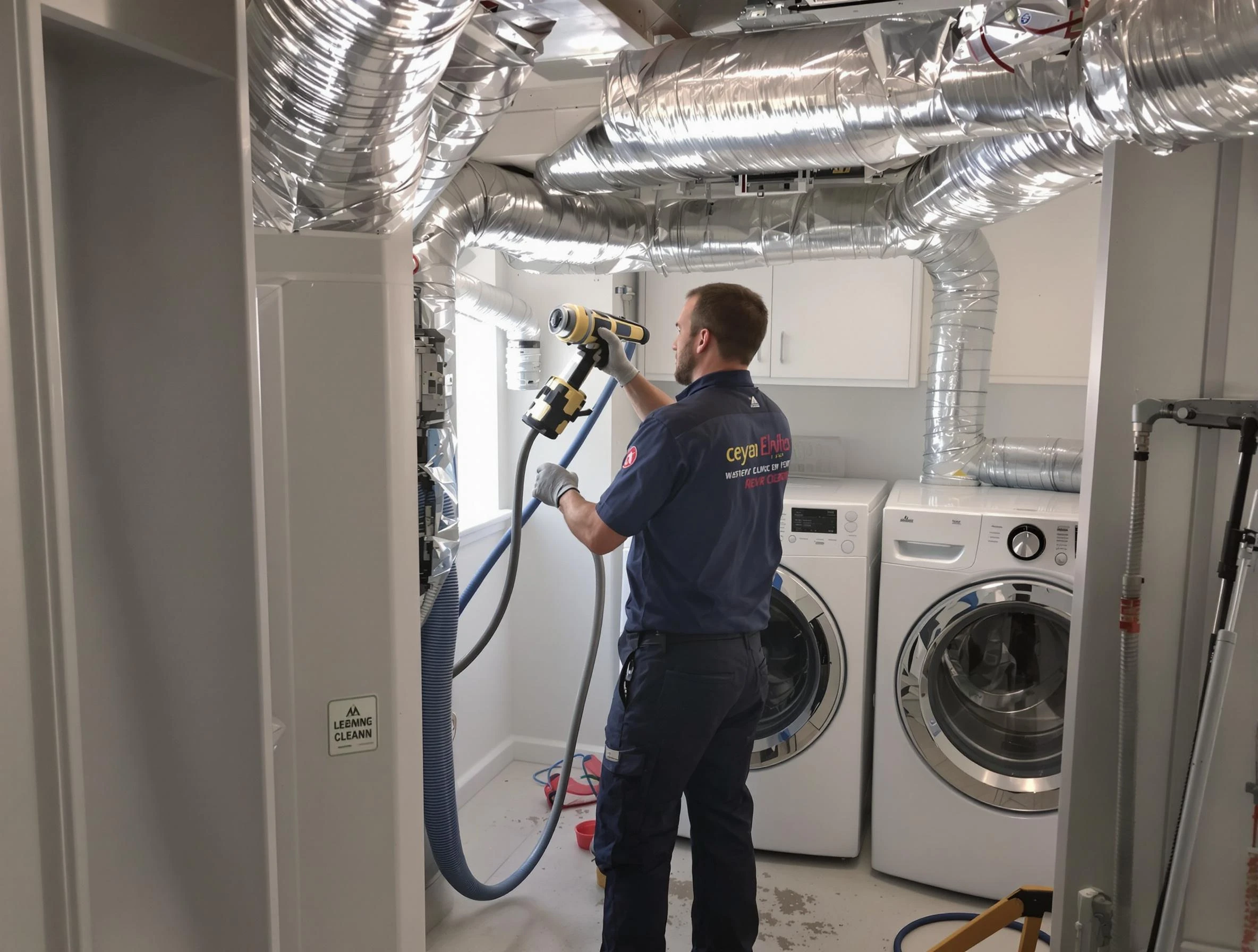 Gunbarrel Dryer Vent Cleaning specialist using advanced equipment for thorough duct cleaning in Gunbarrel